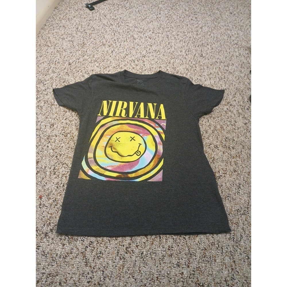 Nirvana t shirt medium women's short sleeve cotton/polyester**